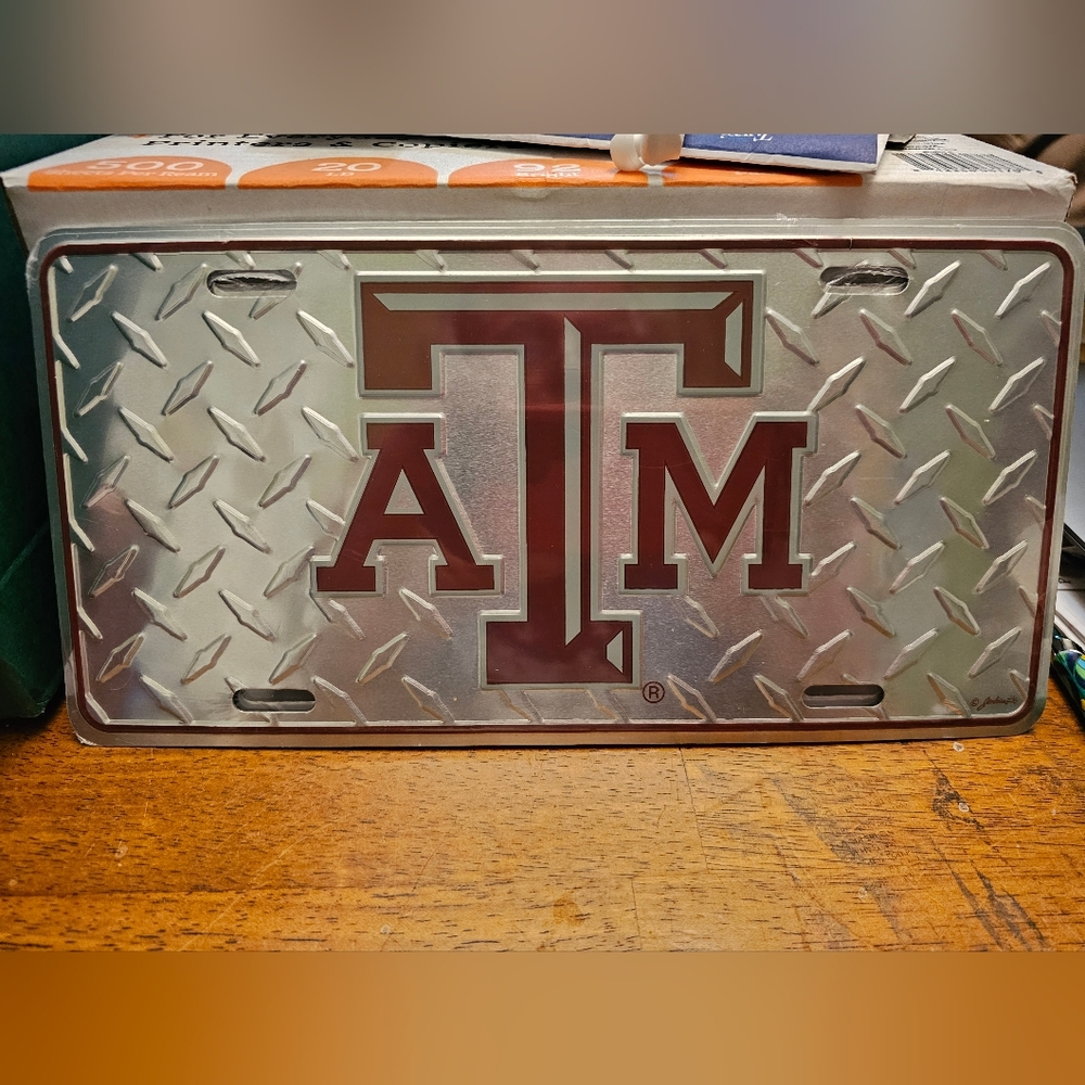 Texas A & M Aggies Car Tag